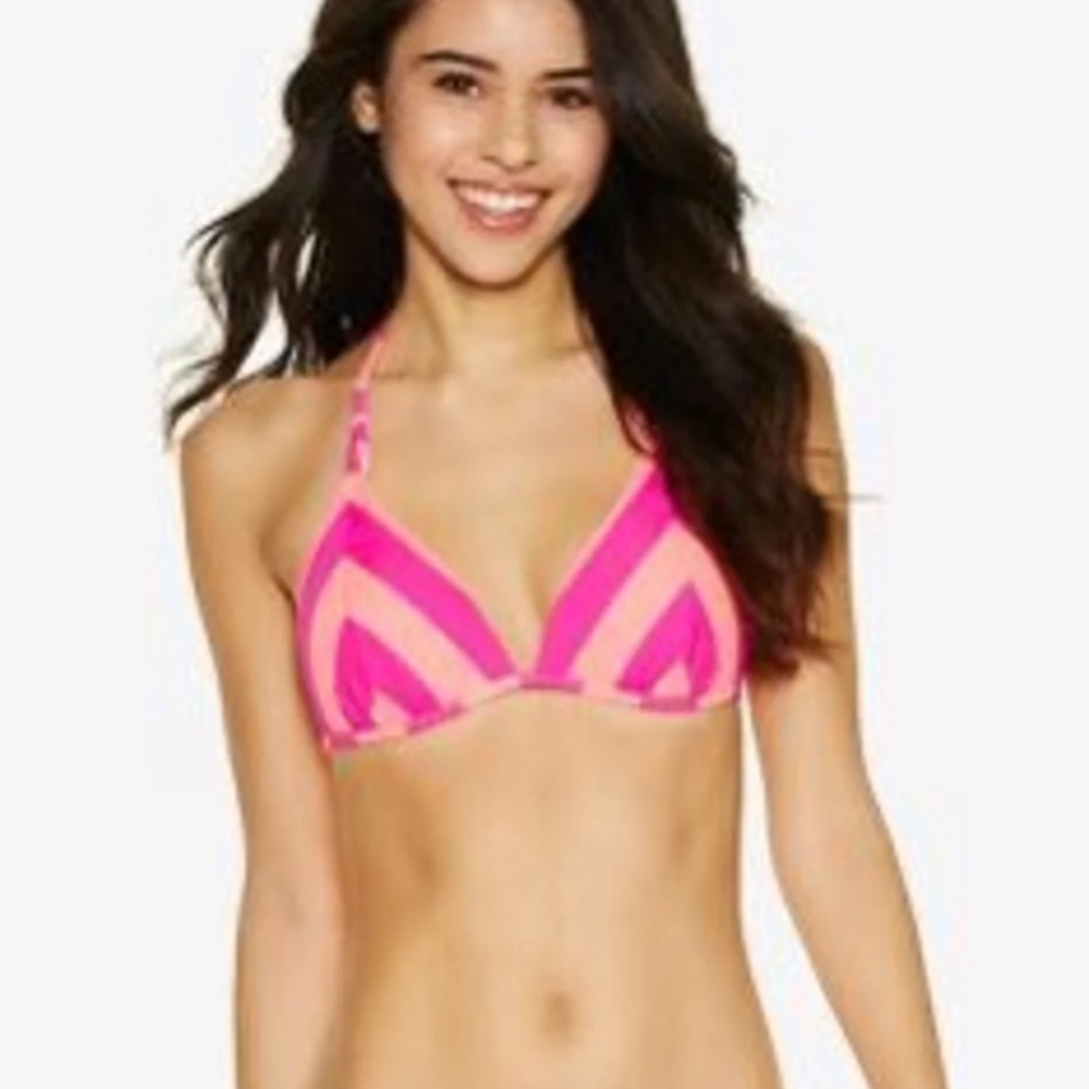 Inmocean diva coral stripe bikini swimsuit push up